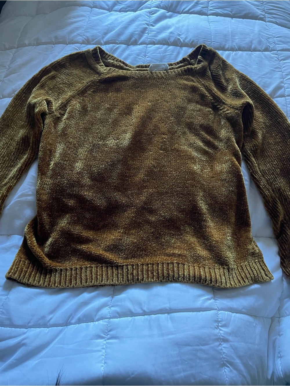 Cloud Chaser brown Chenille Scoop Neck Sweater